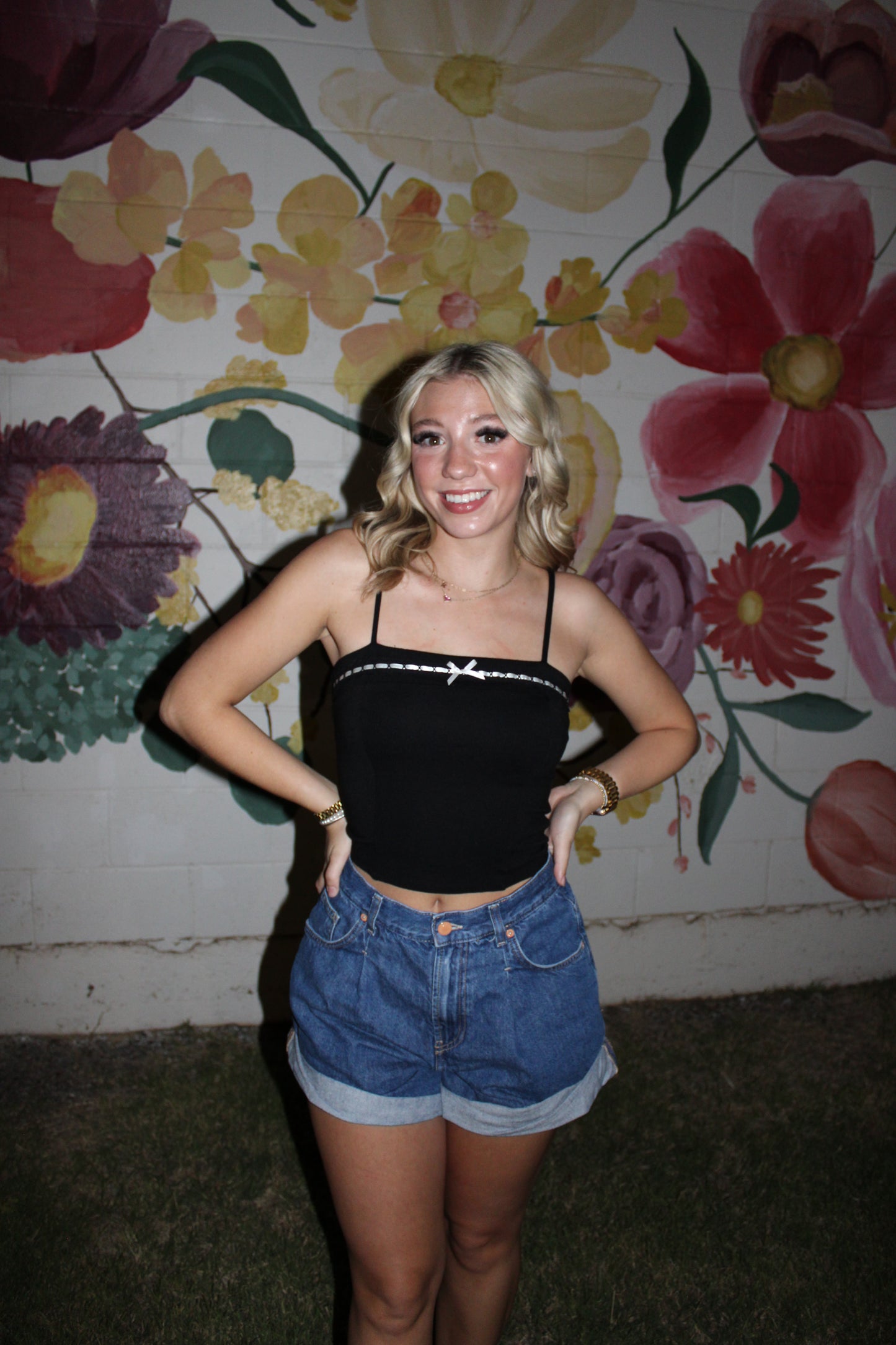 Sweet Stitch Cropped Tank