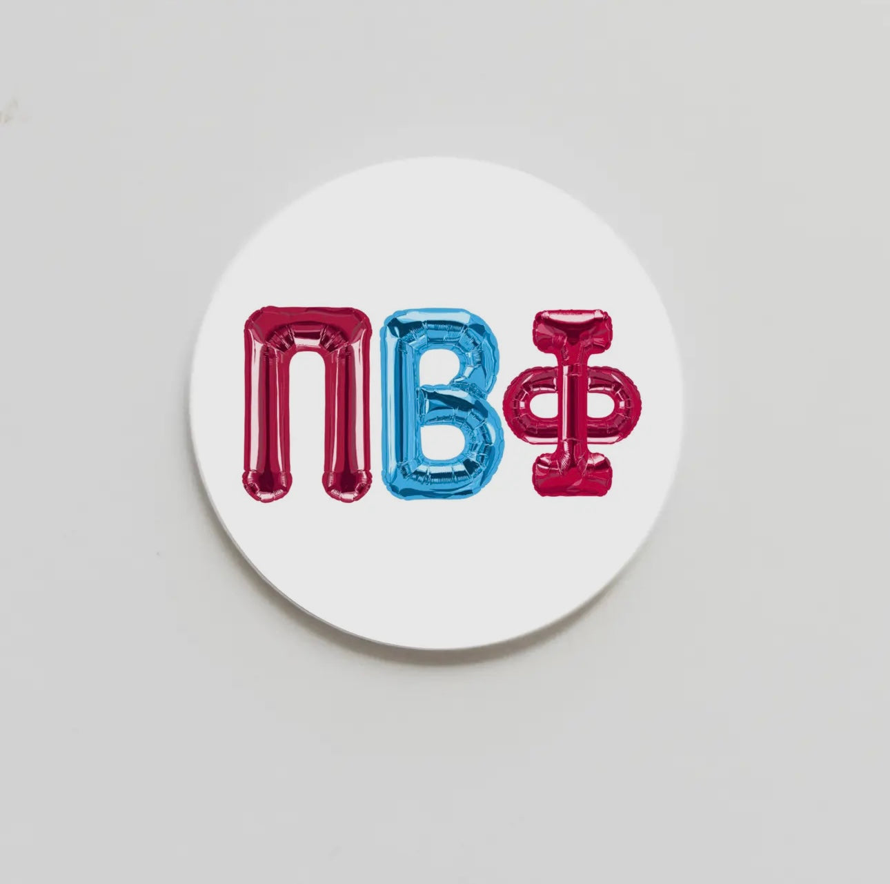 BALLOON sorority button