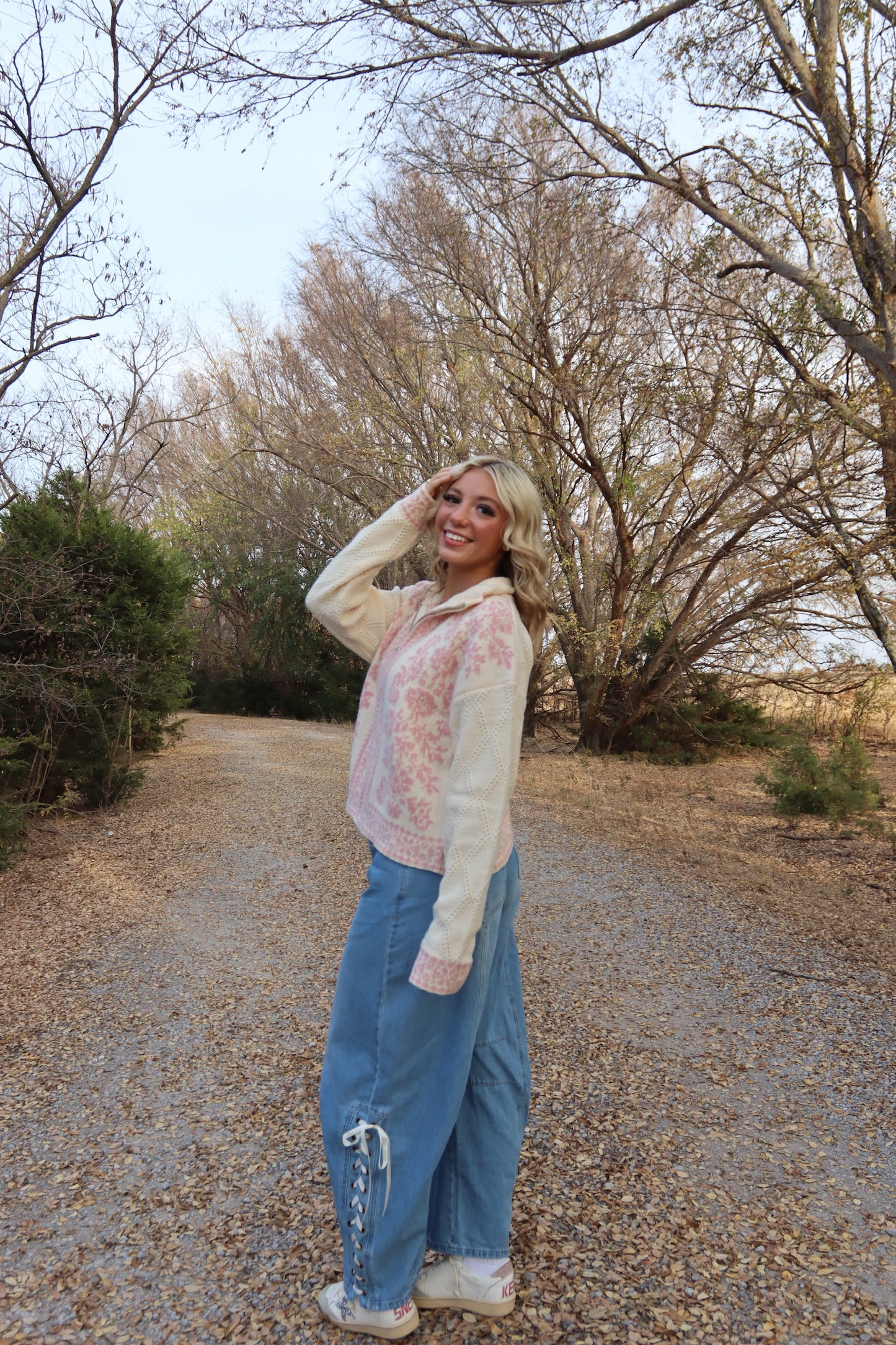 Ribbon Dreams Barrel Jeans