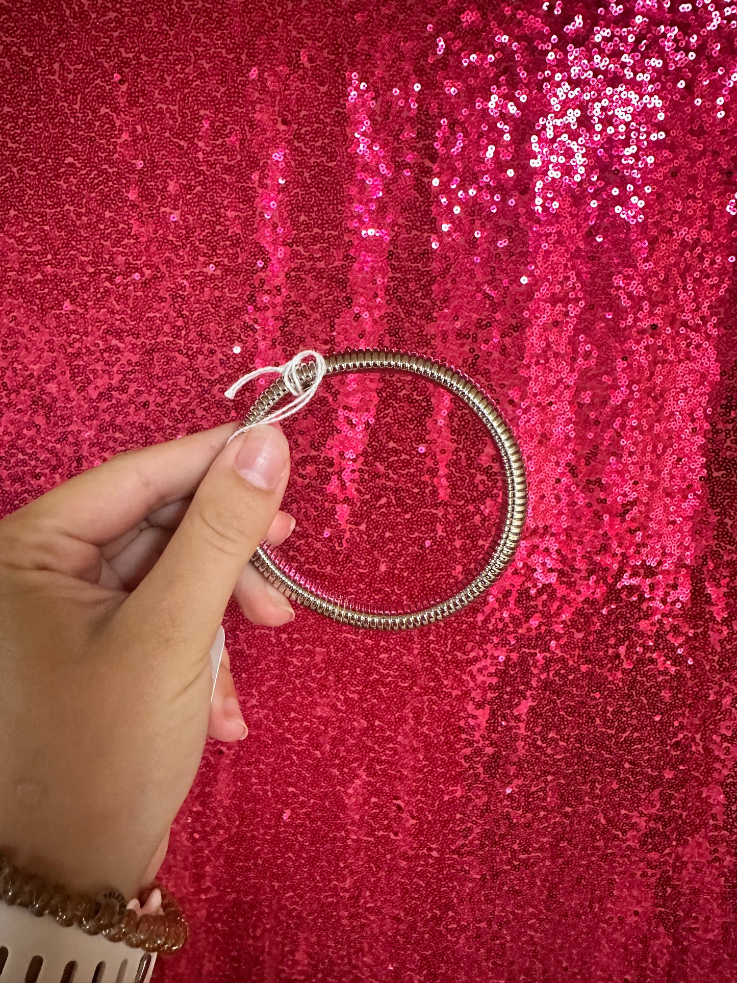Chunky Bangle Bracelet SILVER