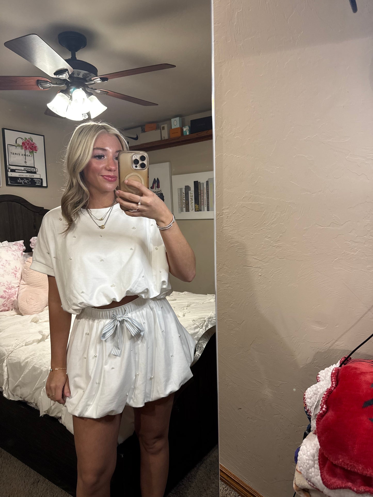 Ribbons and Pearls Skort Set