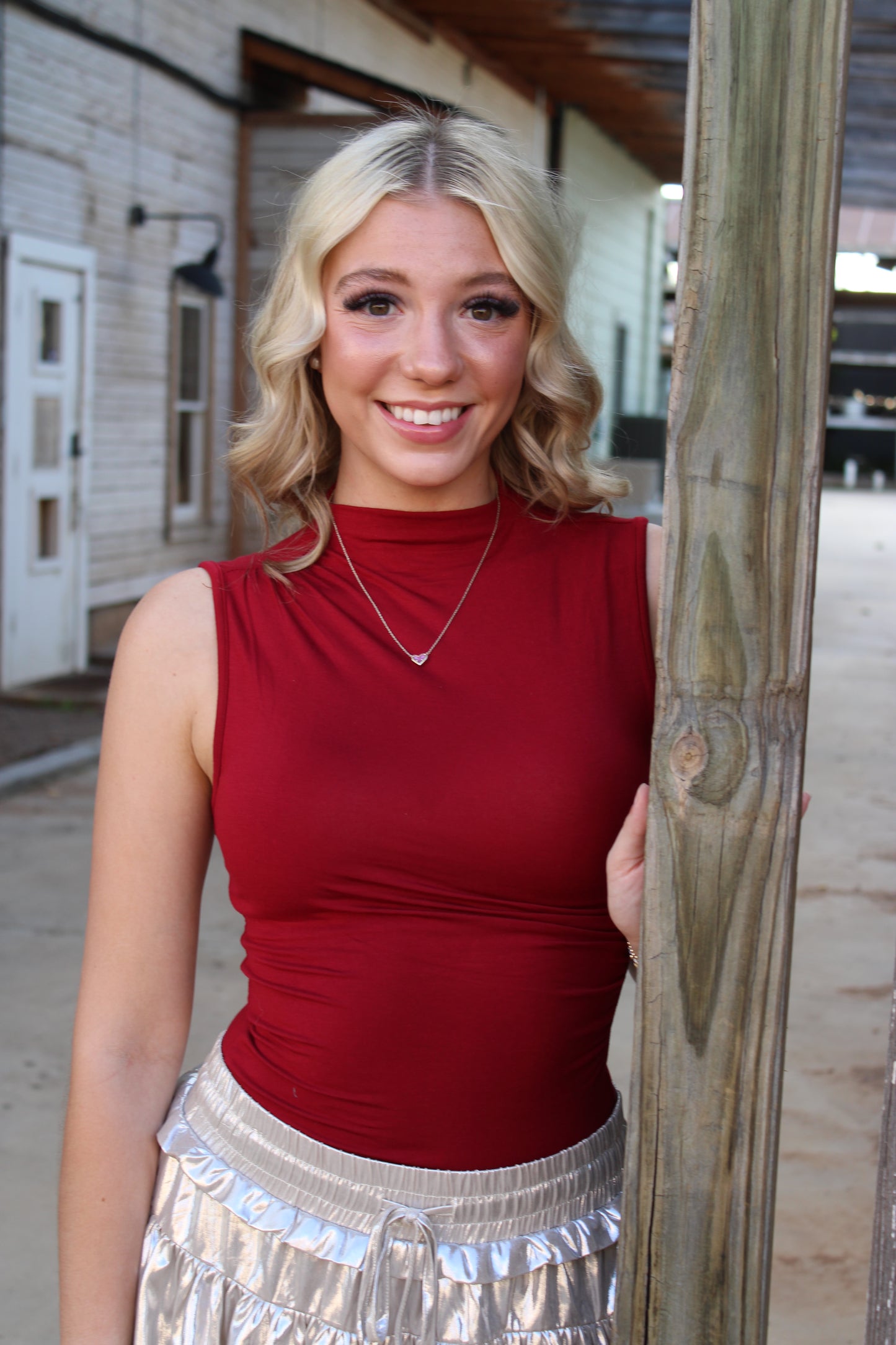 Boomer Mock Neck Top