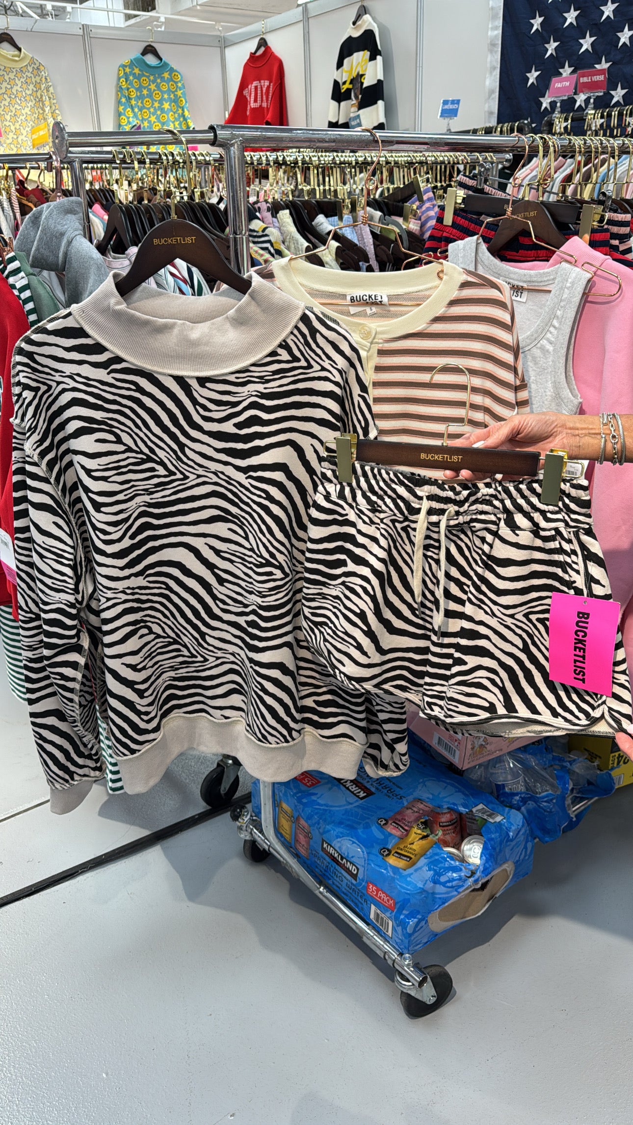 Zebra Mock-neck set (pre order)