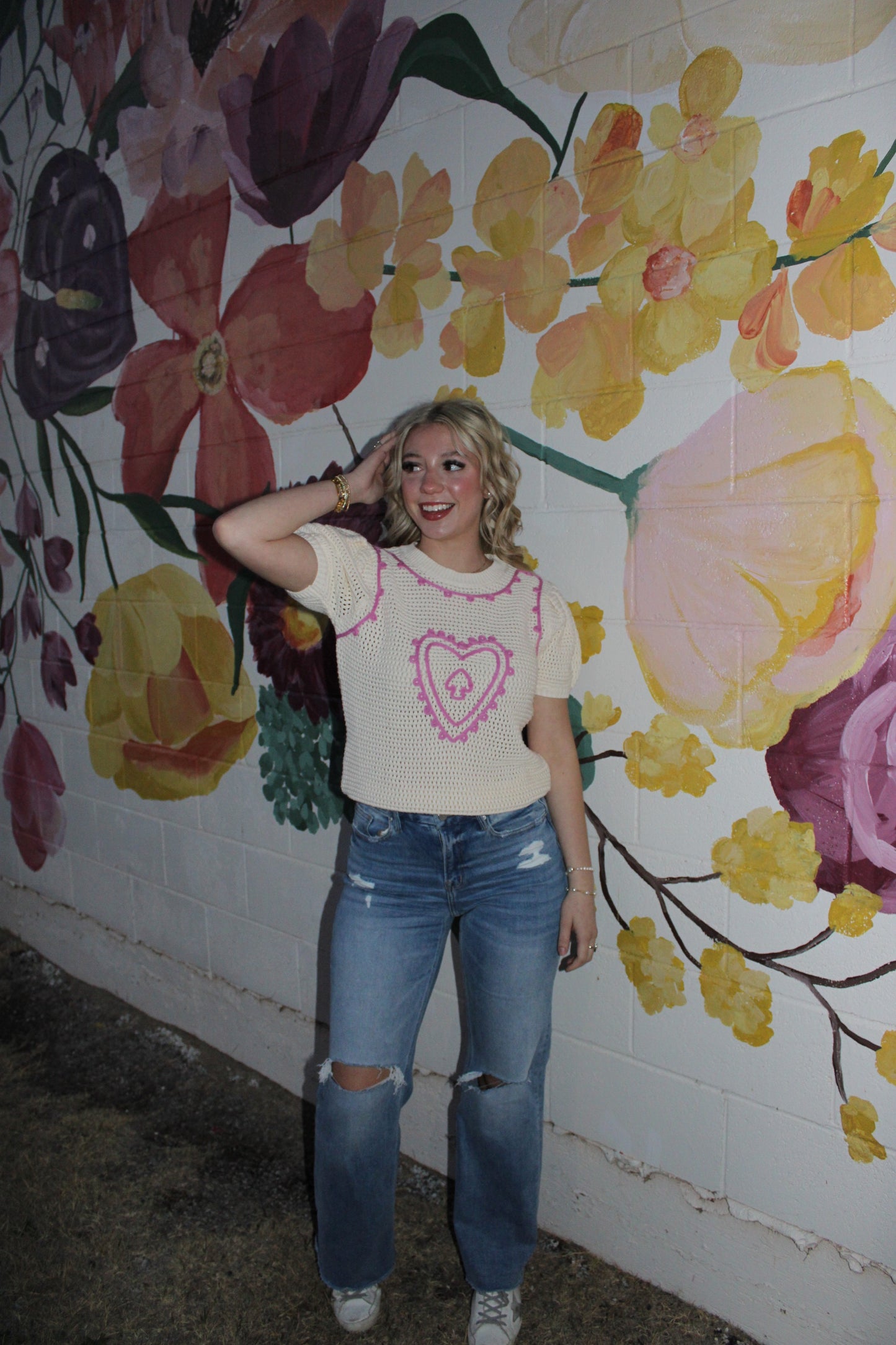 Pick a Card Sweater Top