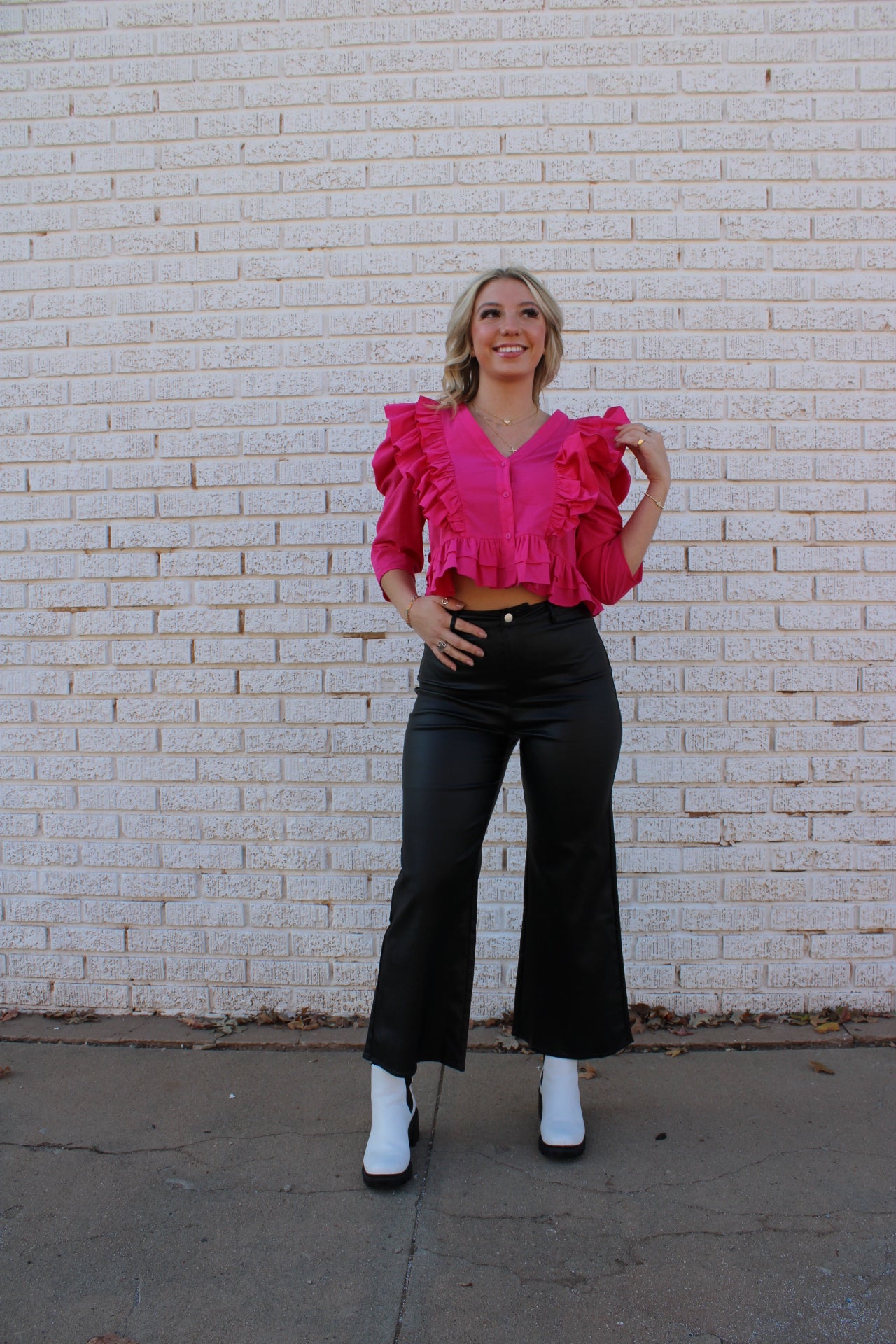 Pretty & Pink Ruffle Top