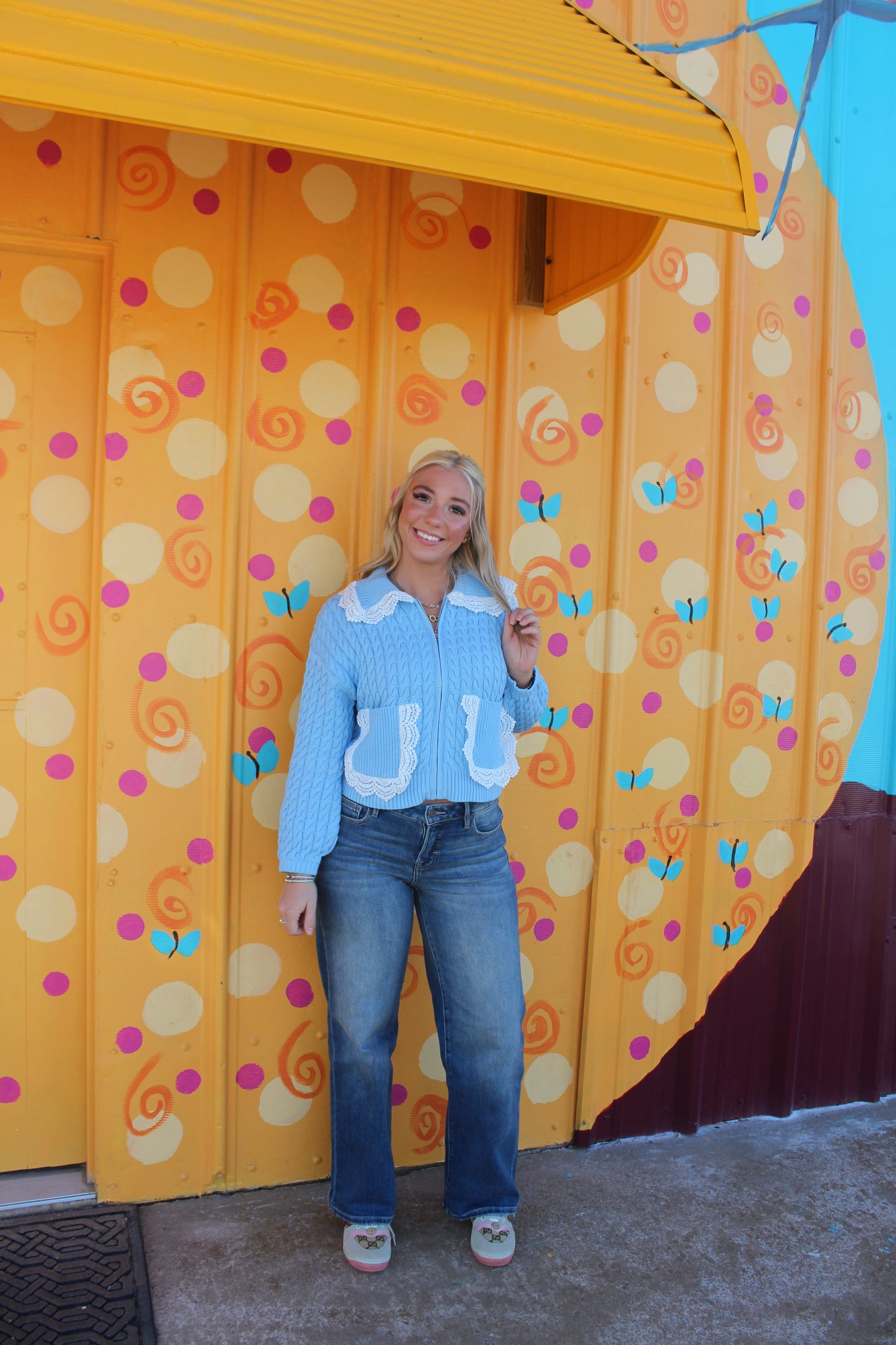 Something Blue Sweater Jacket