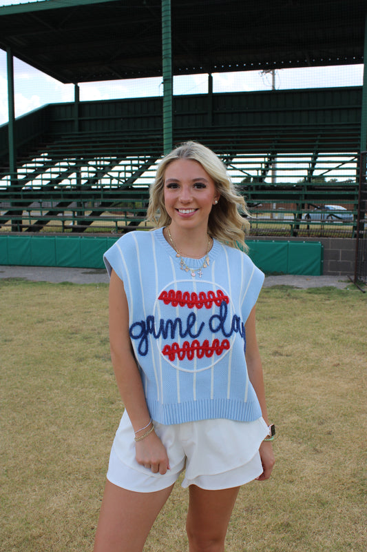 Take Me Out To The Ball Game sweater vest