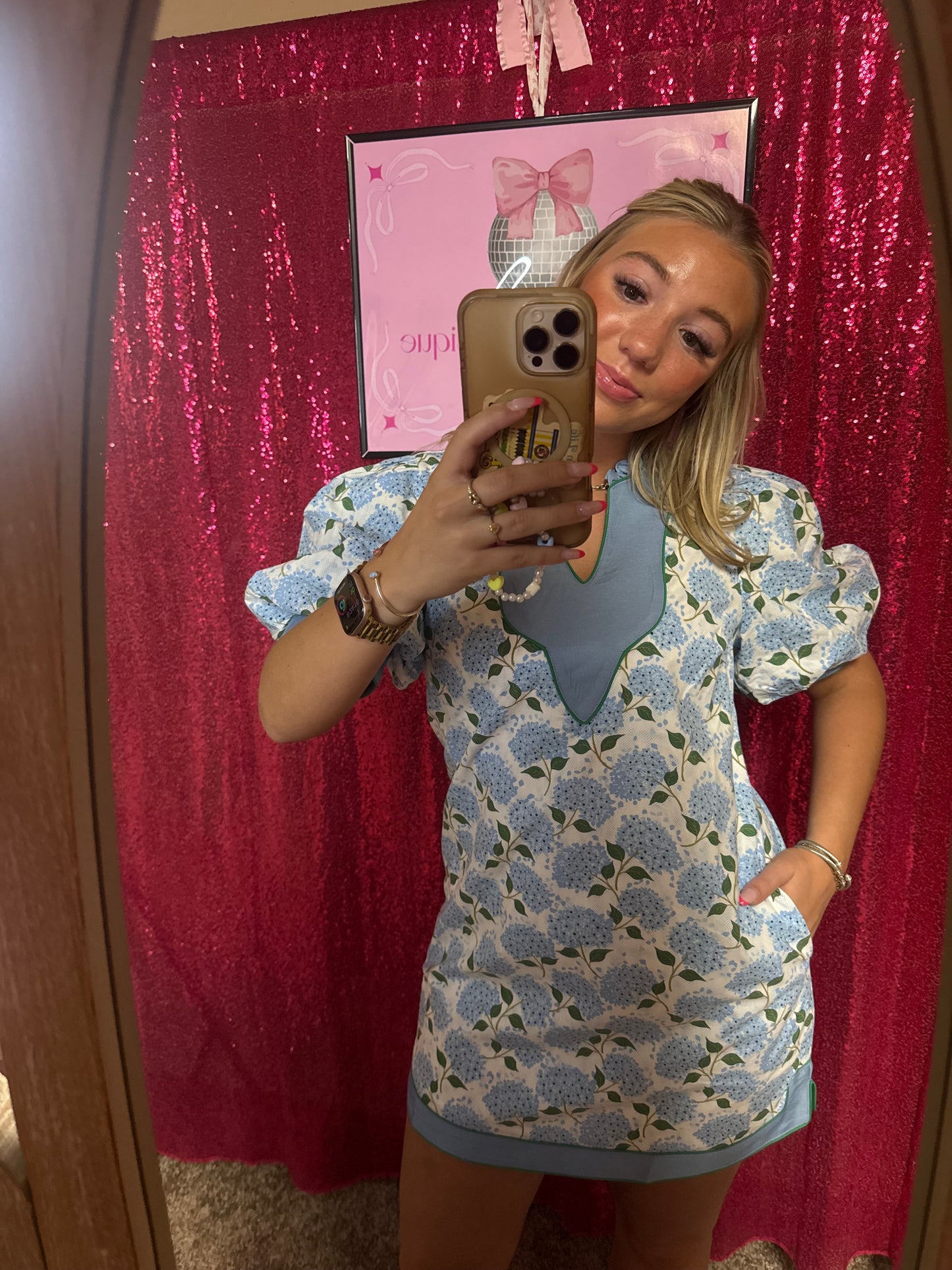 Hydrangea House Dress