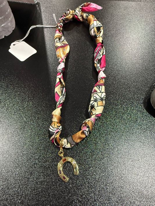 Good Luck Charm scarf necklace