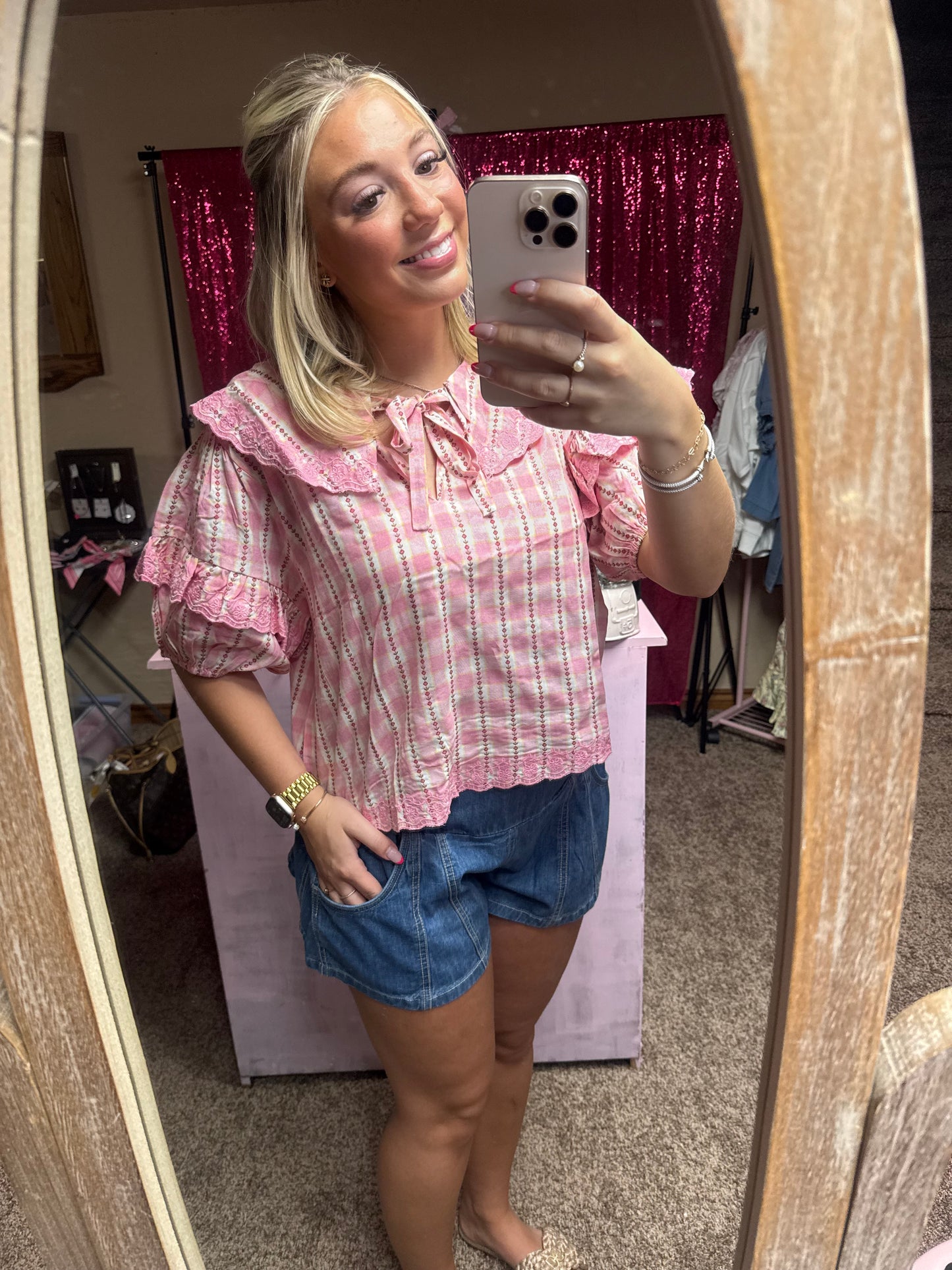 Pink Porch Swing Blouse