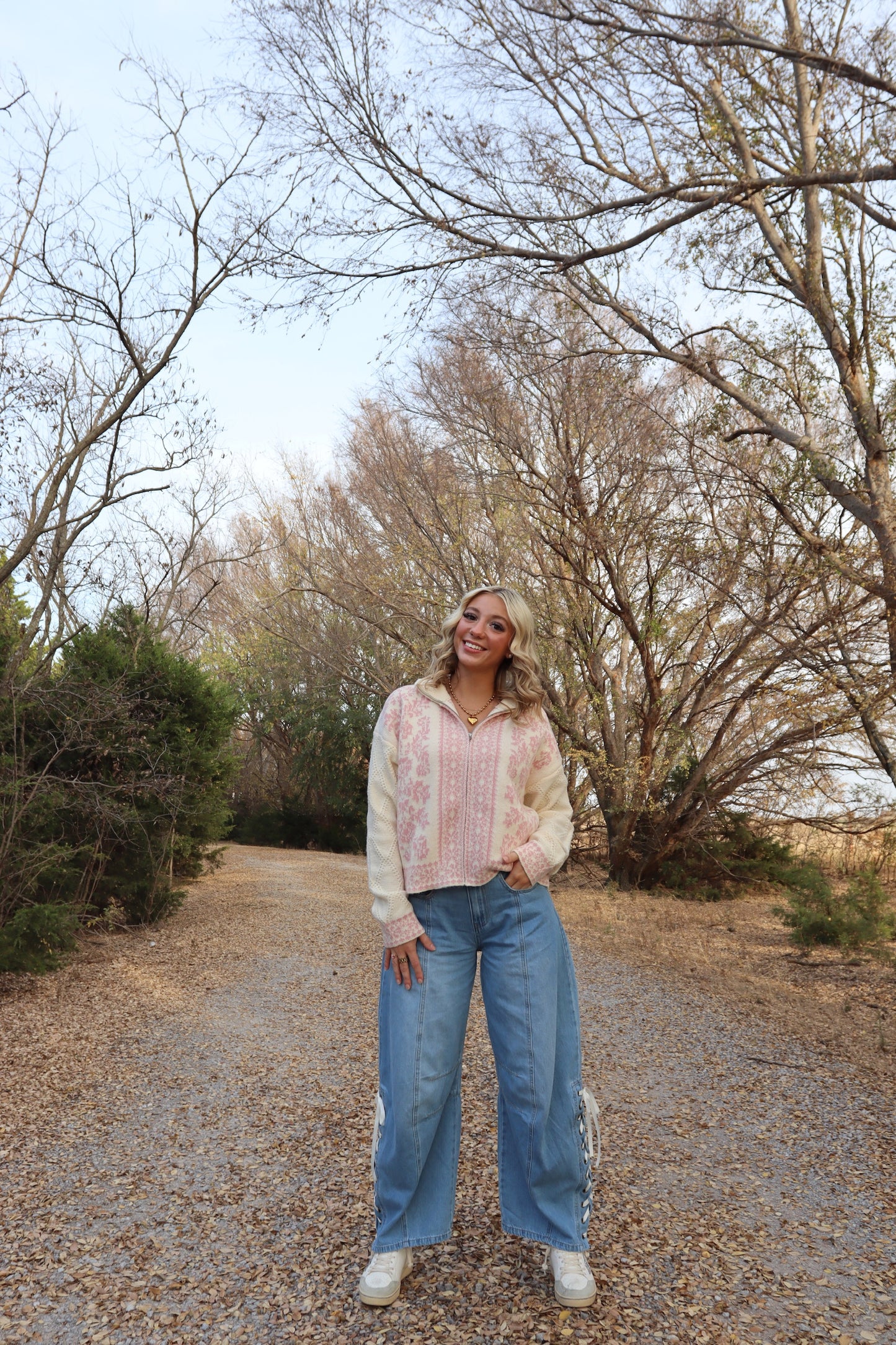 Ribbon Dreams Barrel Jeans