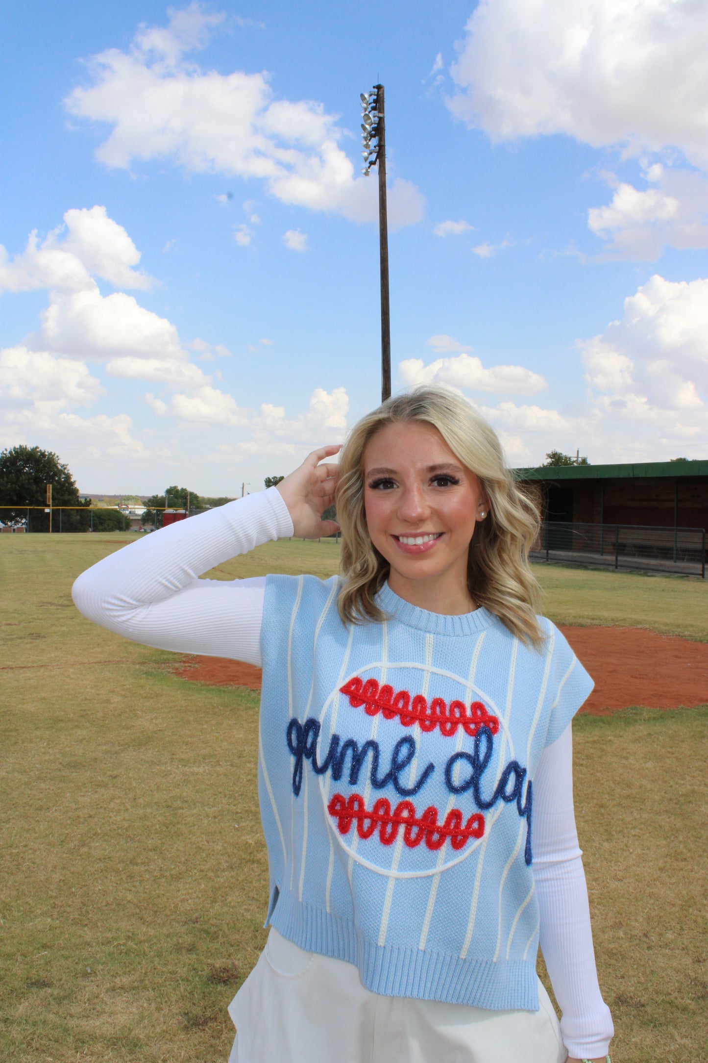 Take Me Out To The Ball Game sweater vest