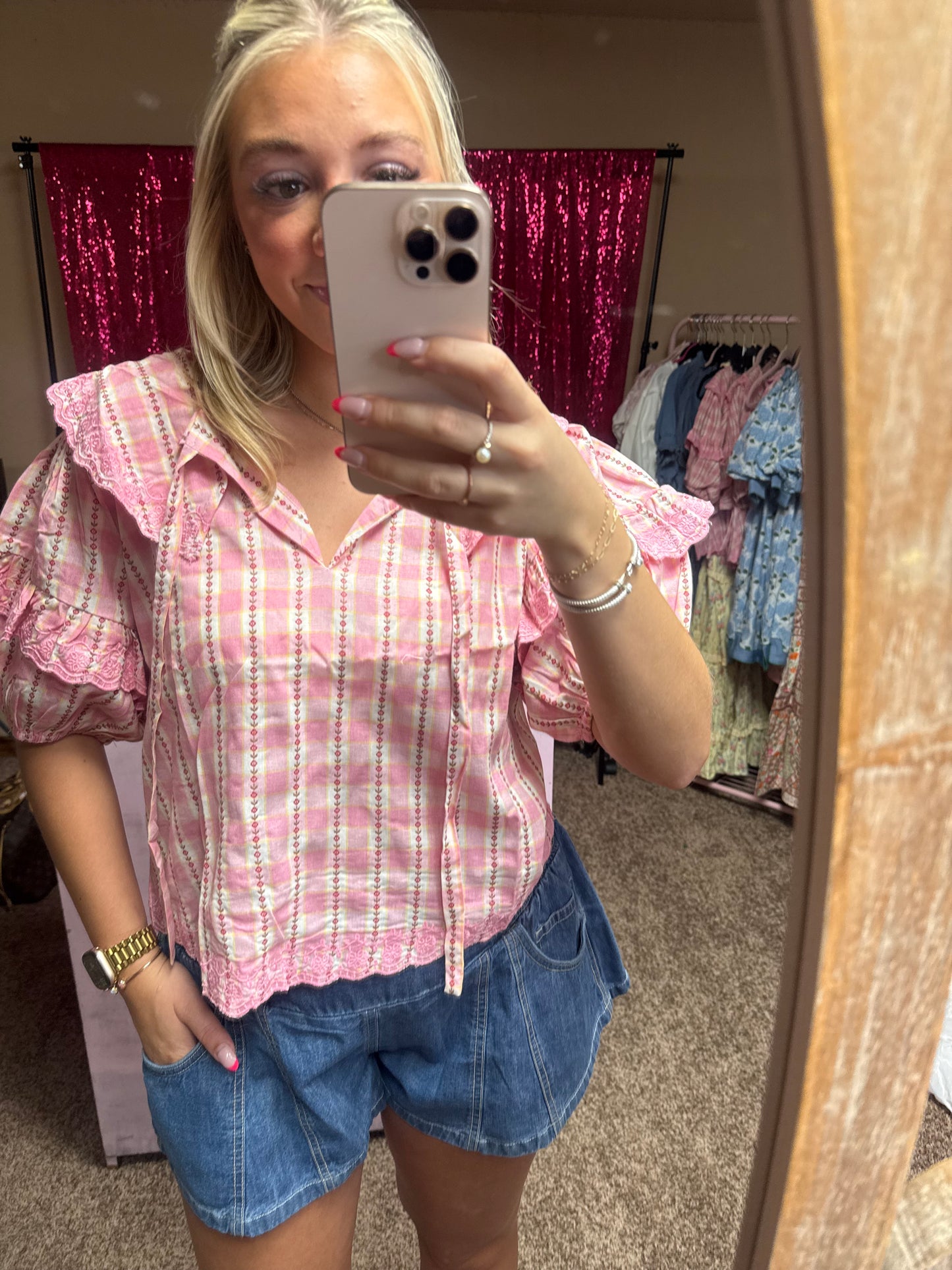 Pink Porch Swing Blouse