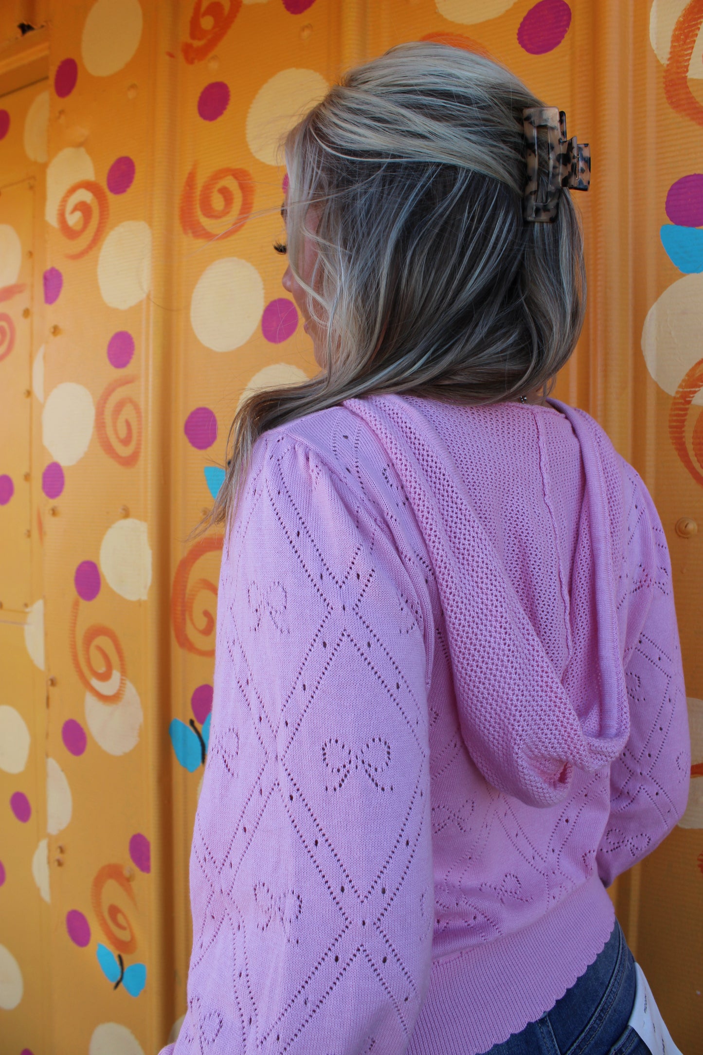 Sweetheart Stitch Hooded Sweater