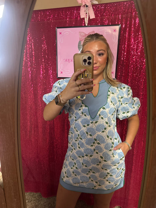Hydrangea House Dress