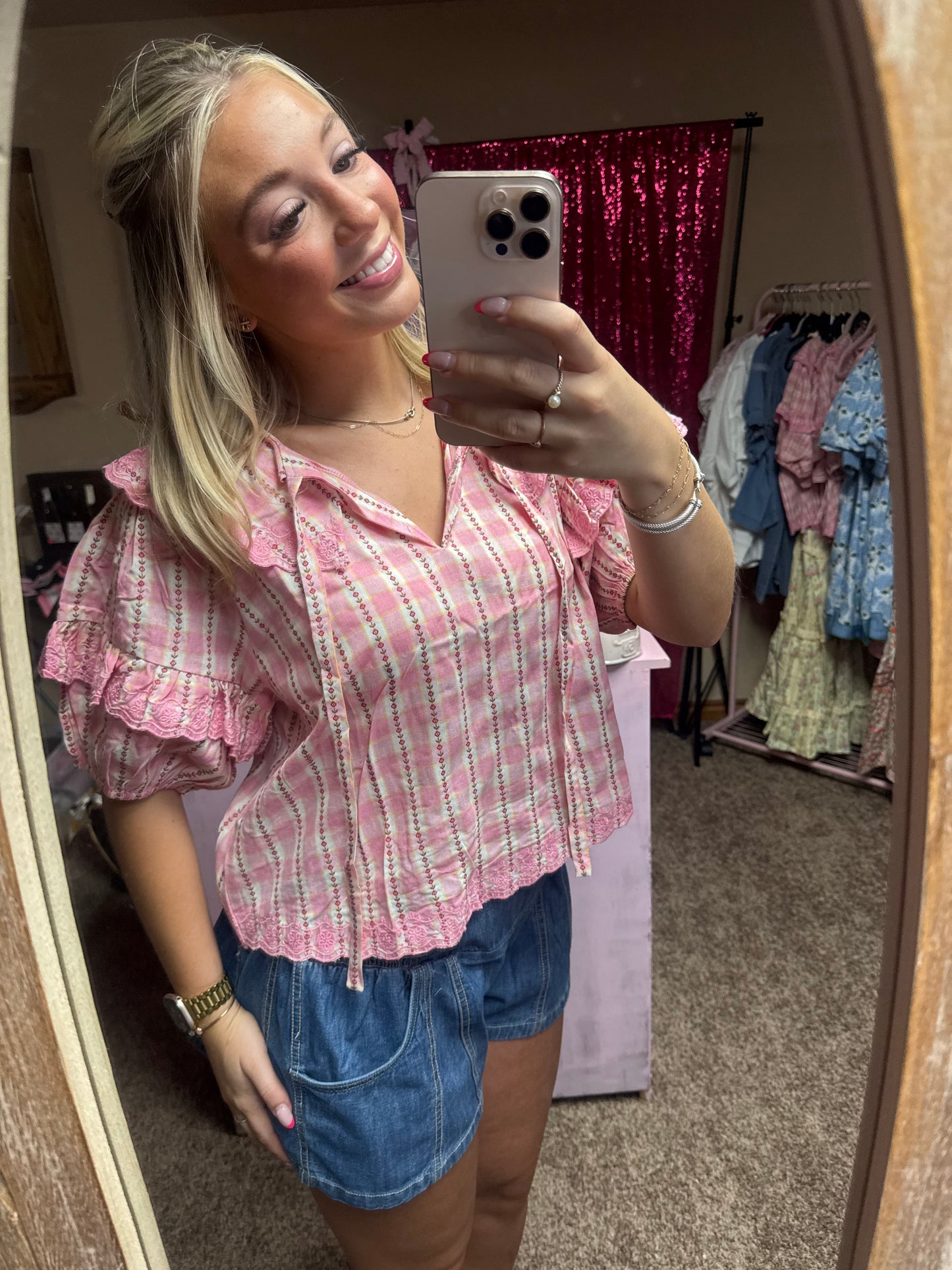 Pink Porch Swing Blouse