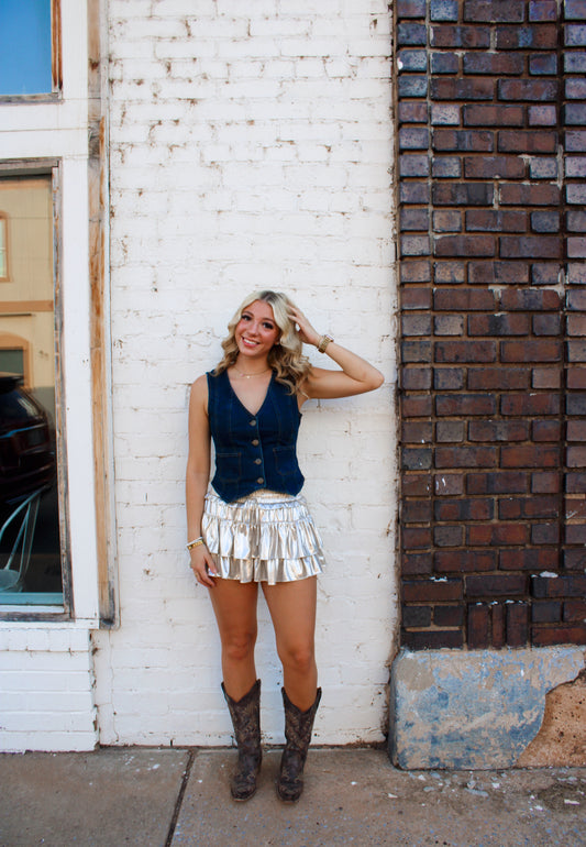 Wild West Denim Vest