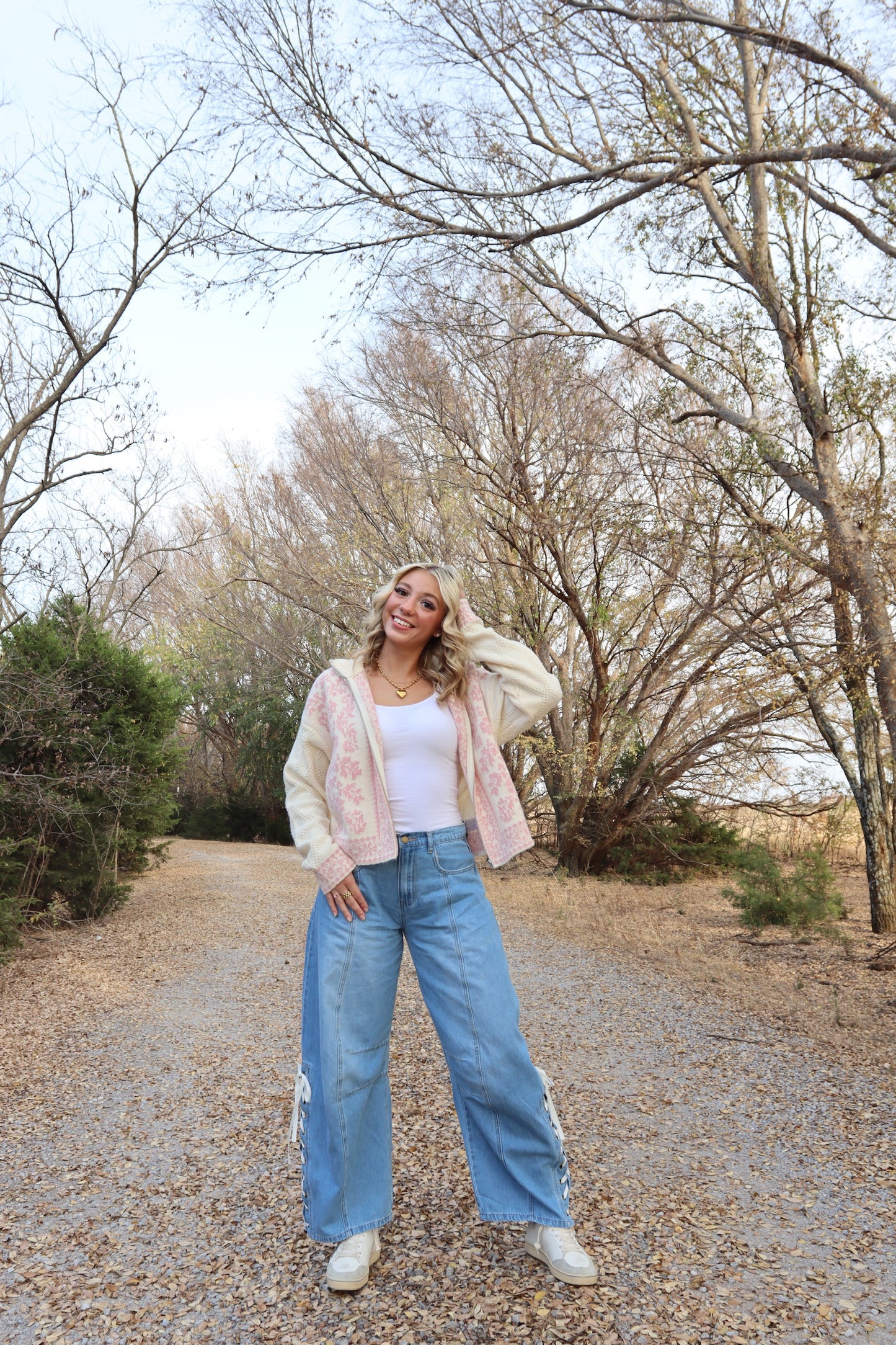 Ribbon Dreams Barrel Jeans