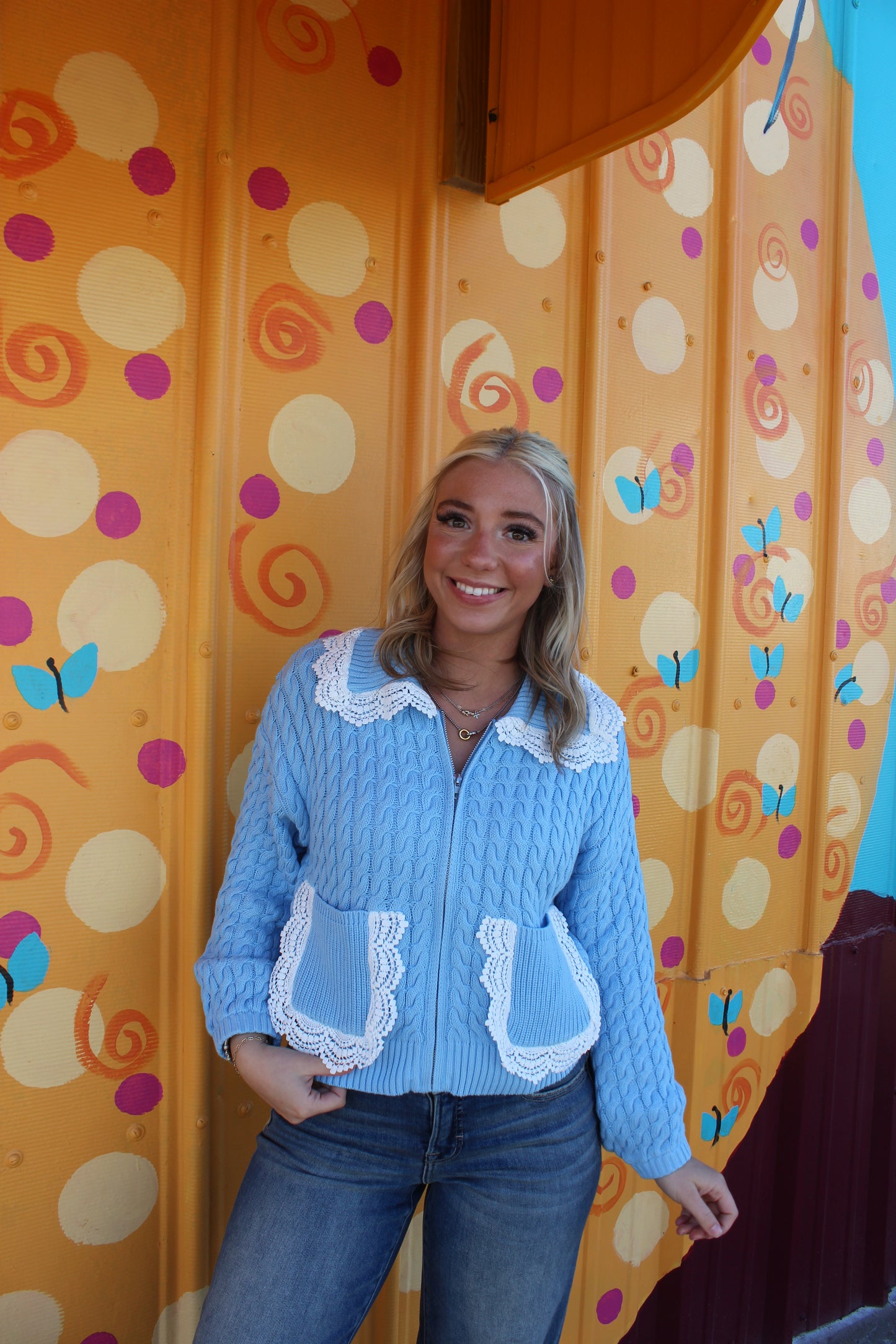 Something Blue Sweater Jacket