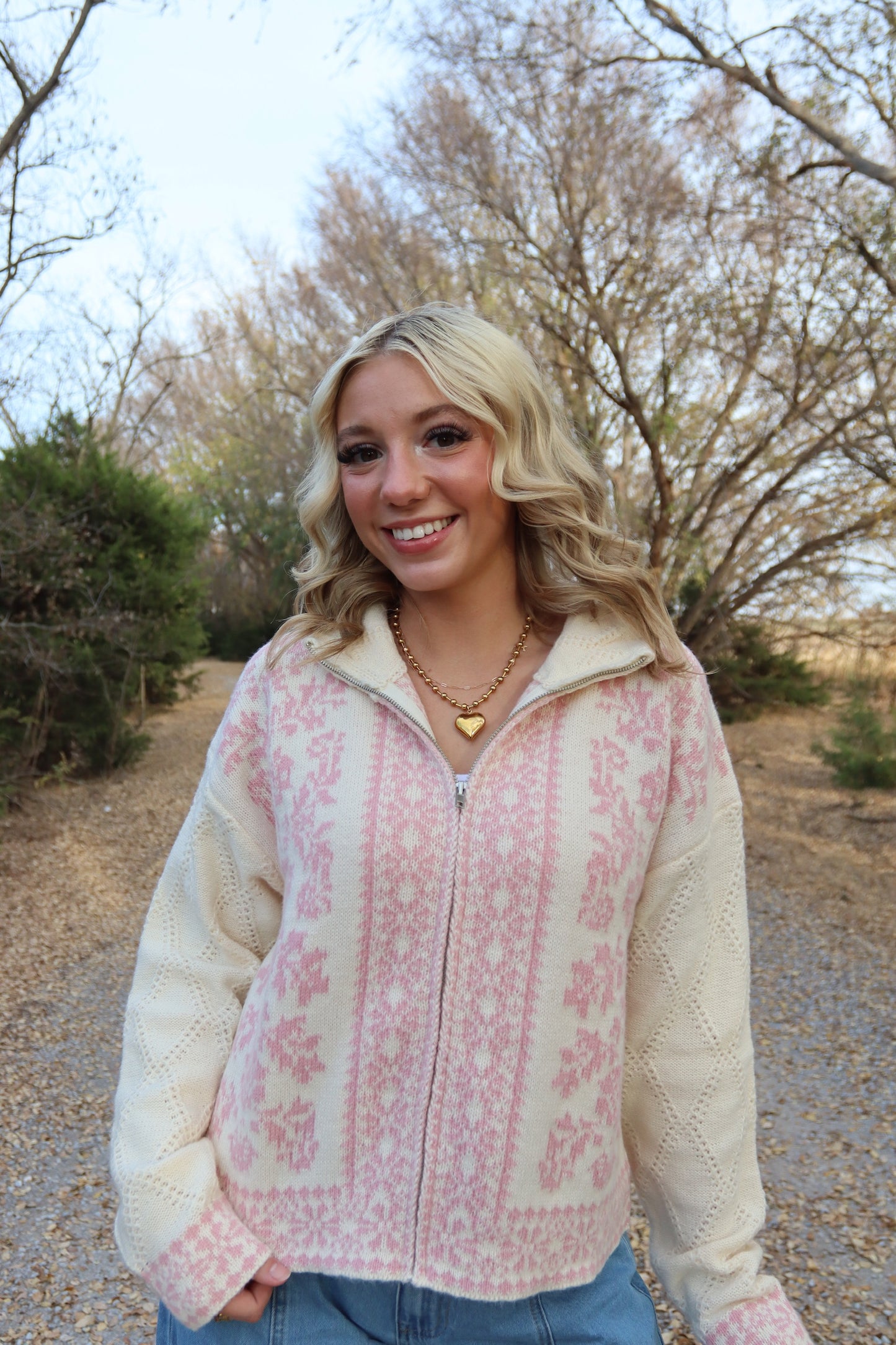 Blush & Bundled Knit Jacket