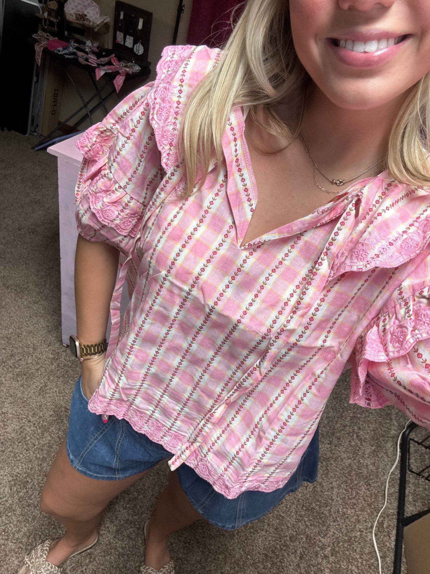Pink Porch Swing Blouse