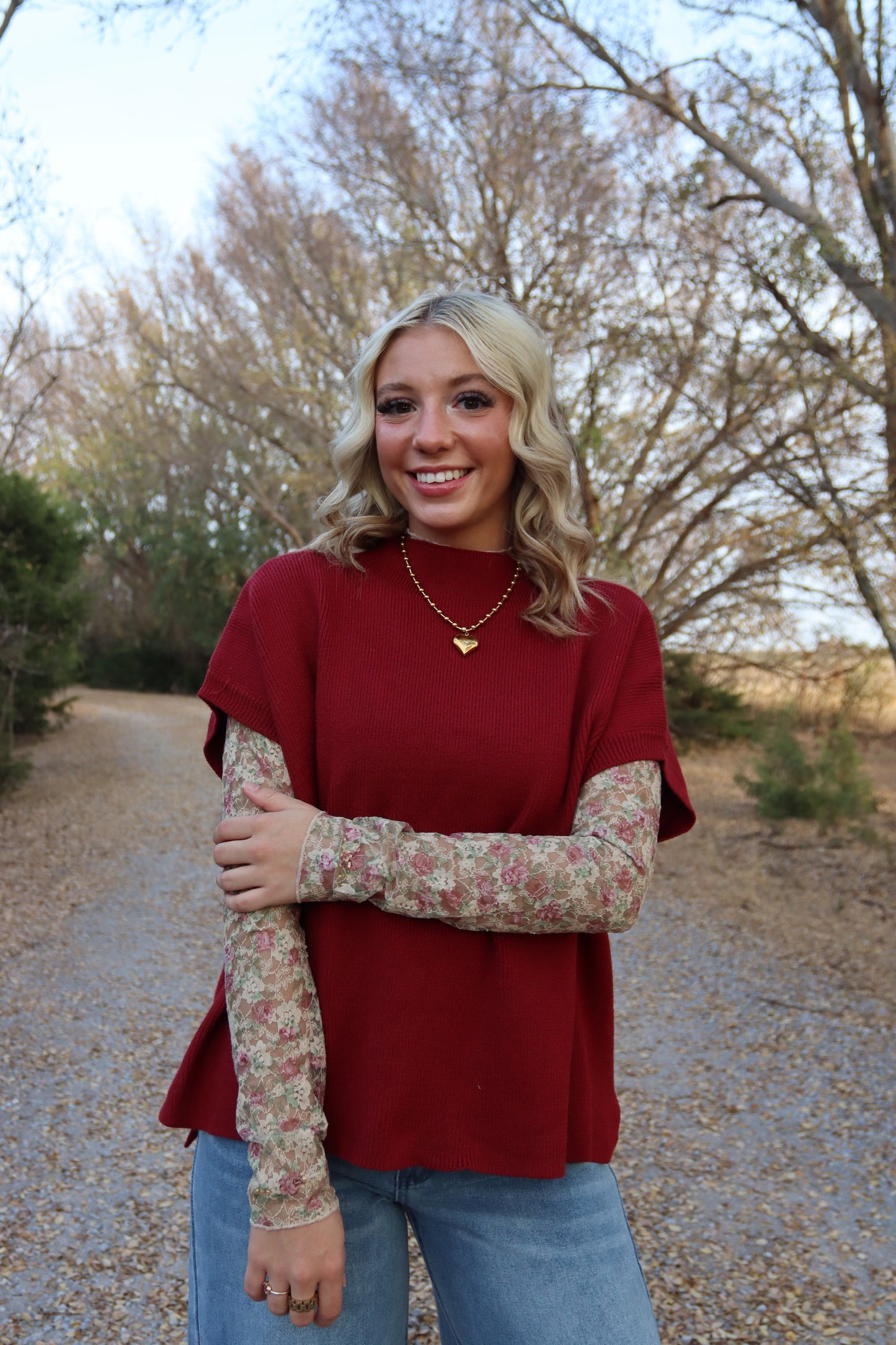 Feeling Fall Lace Undershirt