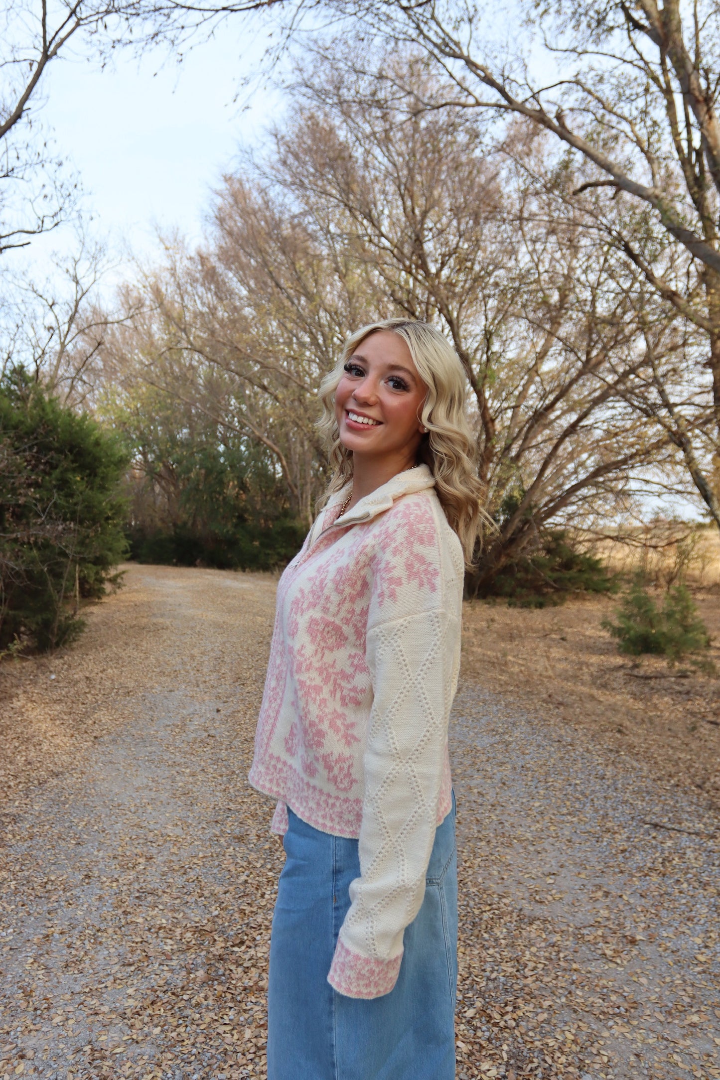 Blush & Bundled Knit Jacket