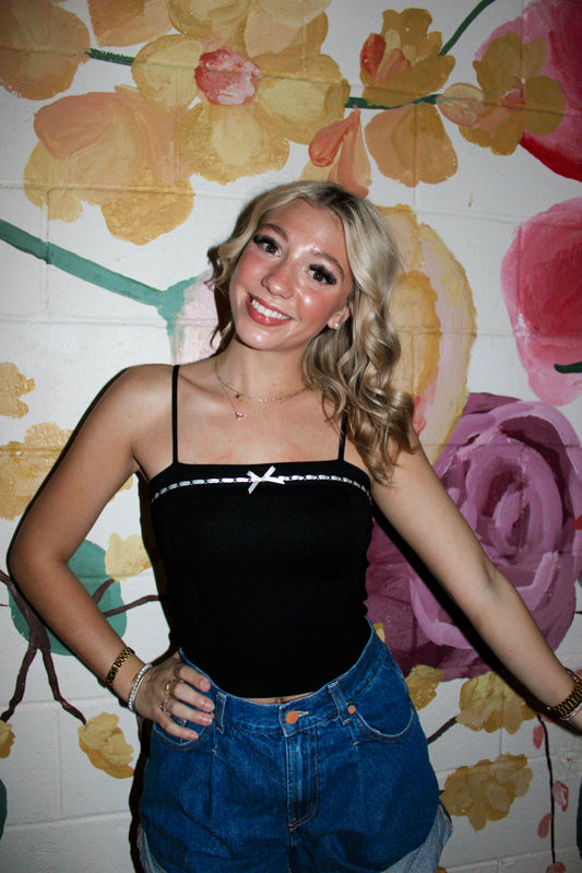 Sweet Stitch Cropped Tank