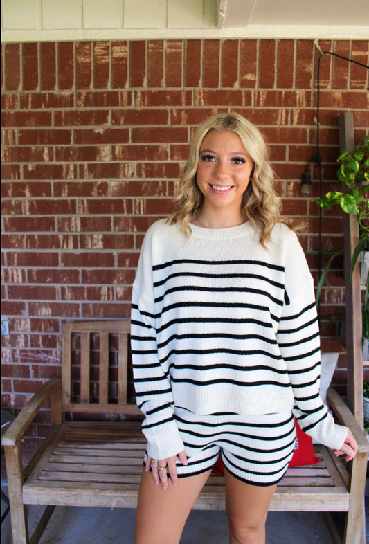 Striped Knit Set