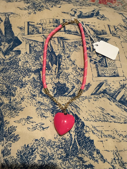 Pink Heart Necklace