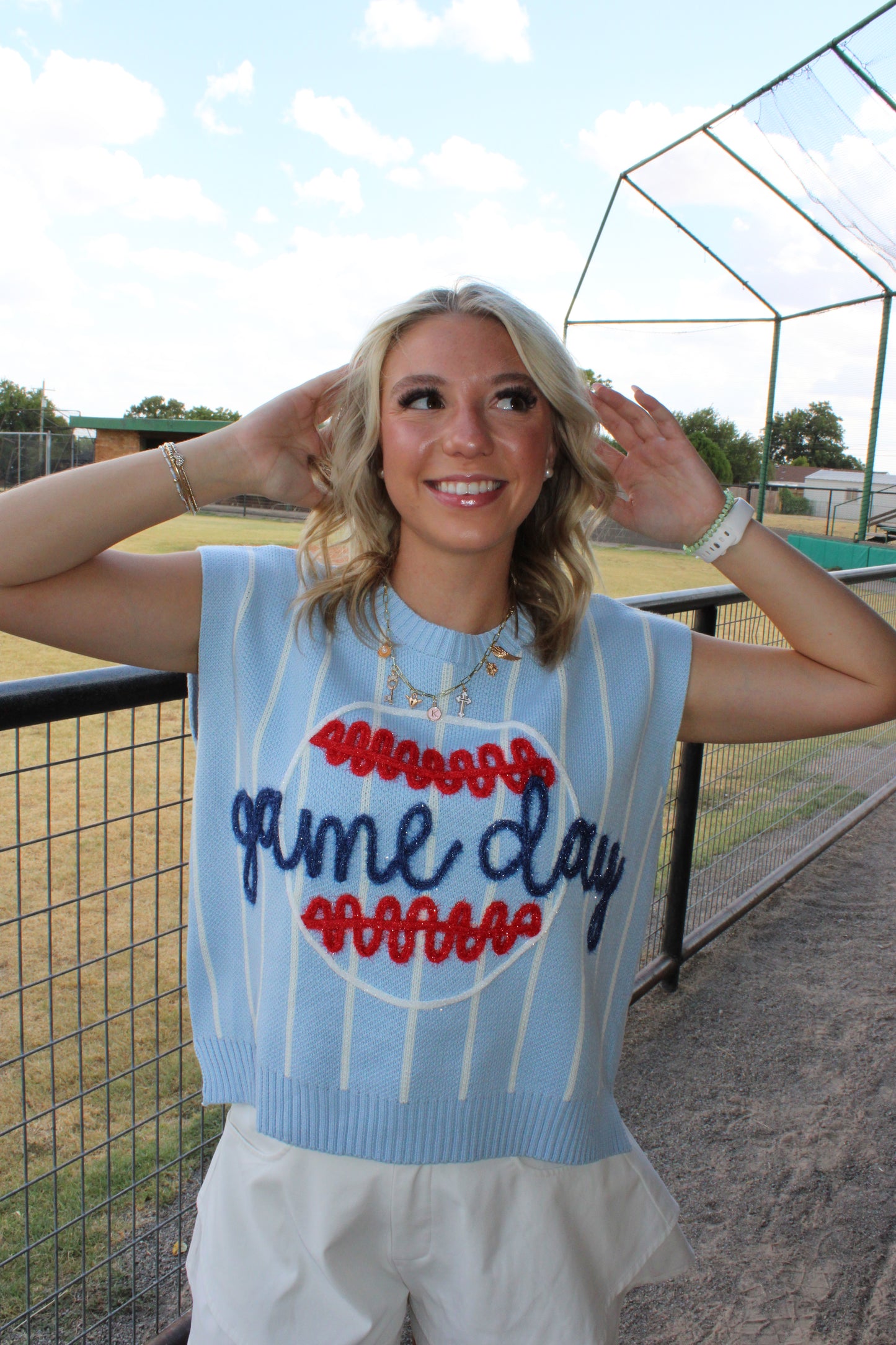 Take Me Out To The Ball Game sweater vest