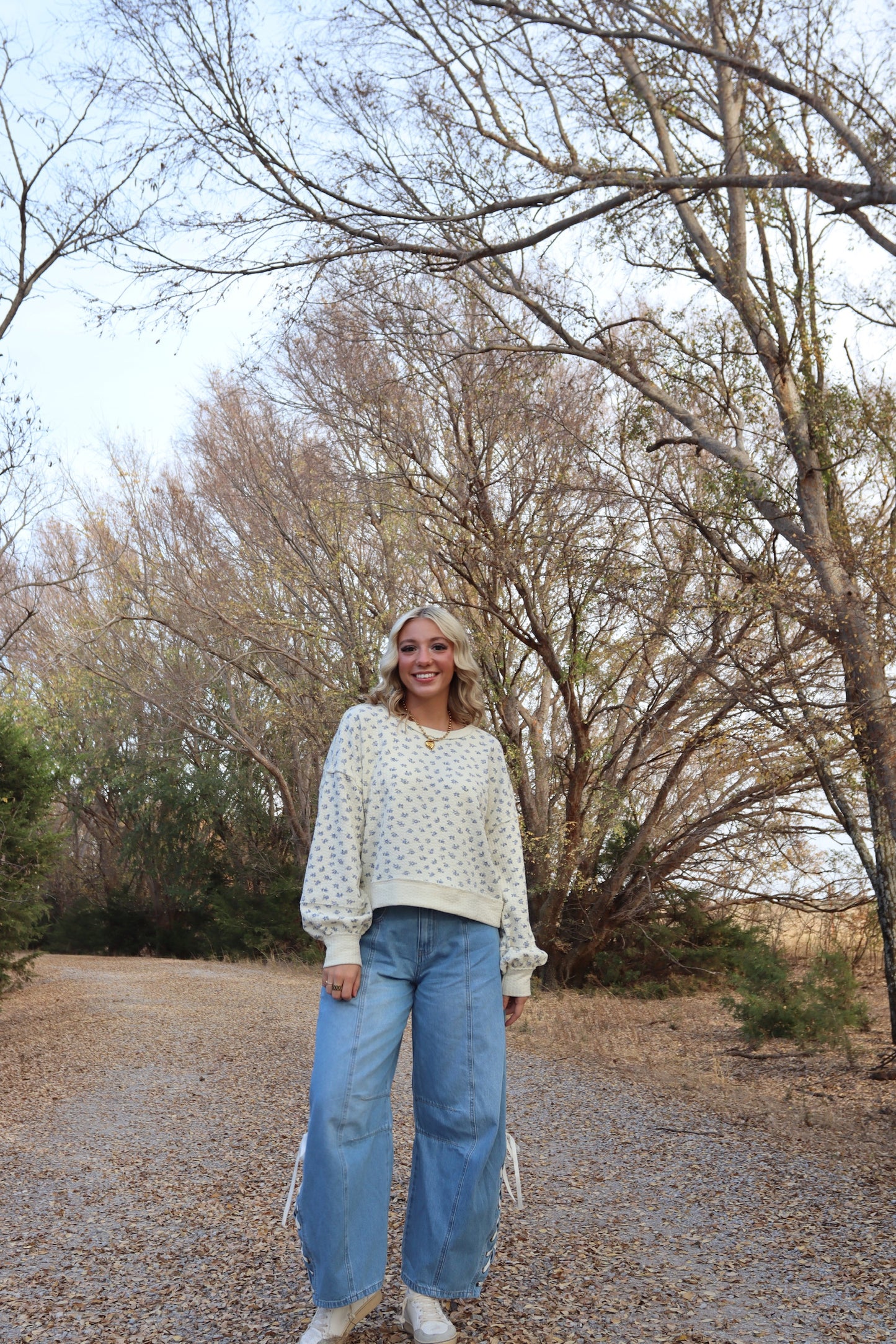 Ribbon Dreams Barrel Jeans