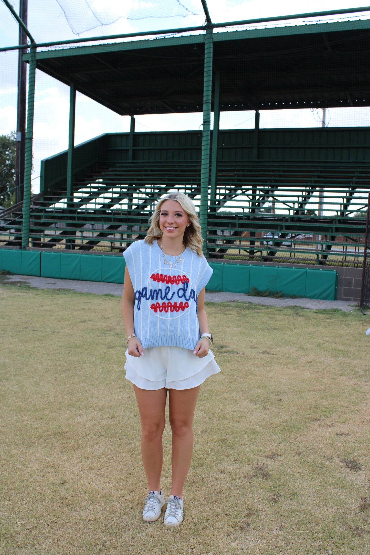 Take Me Out To The Ball Game sweater vest