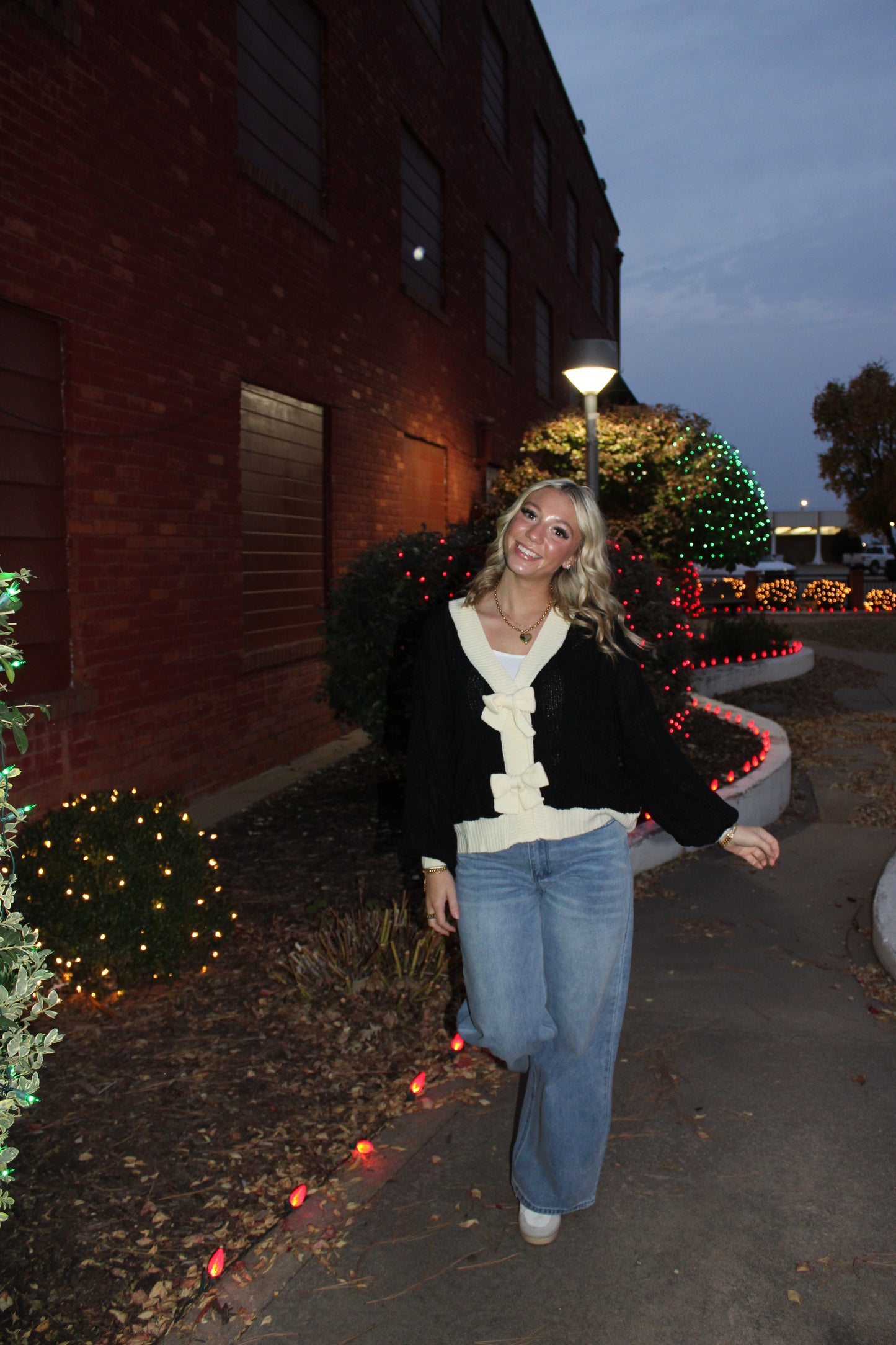 With Love Button Front Sweater