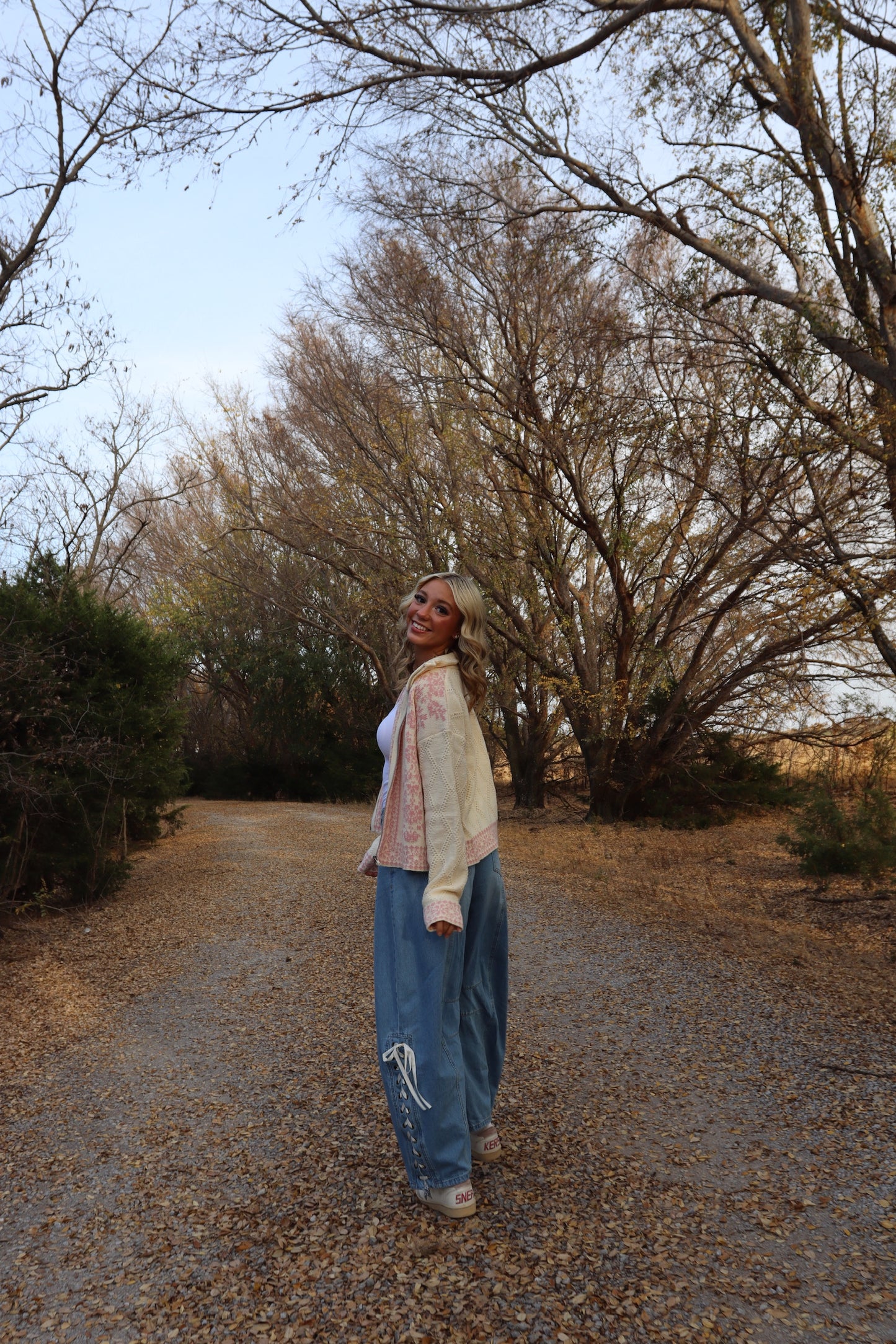 Ribbon Dreams Barrel Jeans