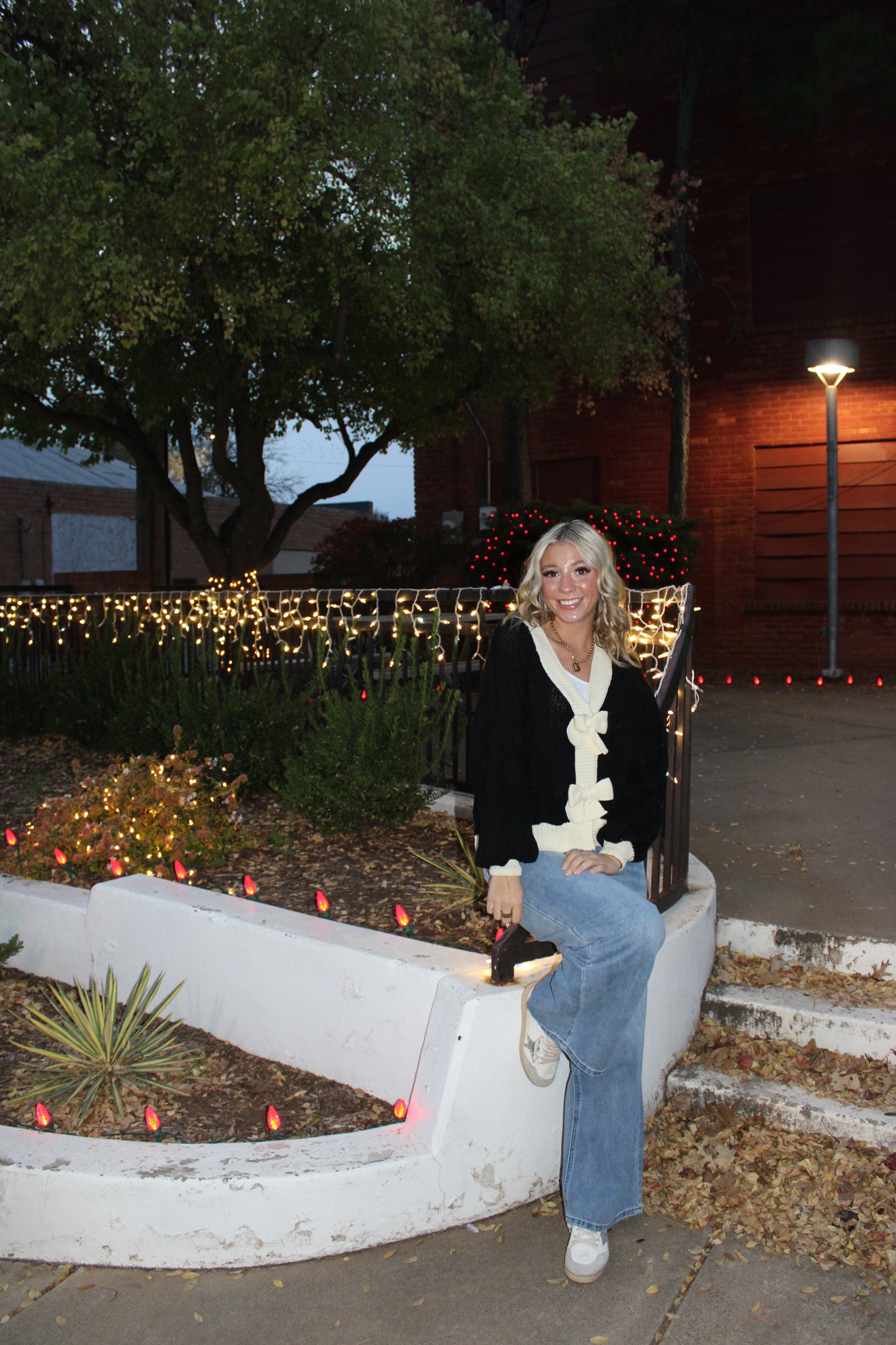 With Love Button Front Sweater