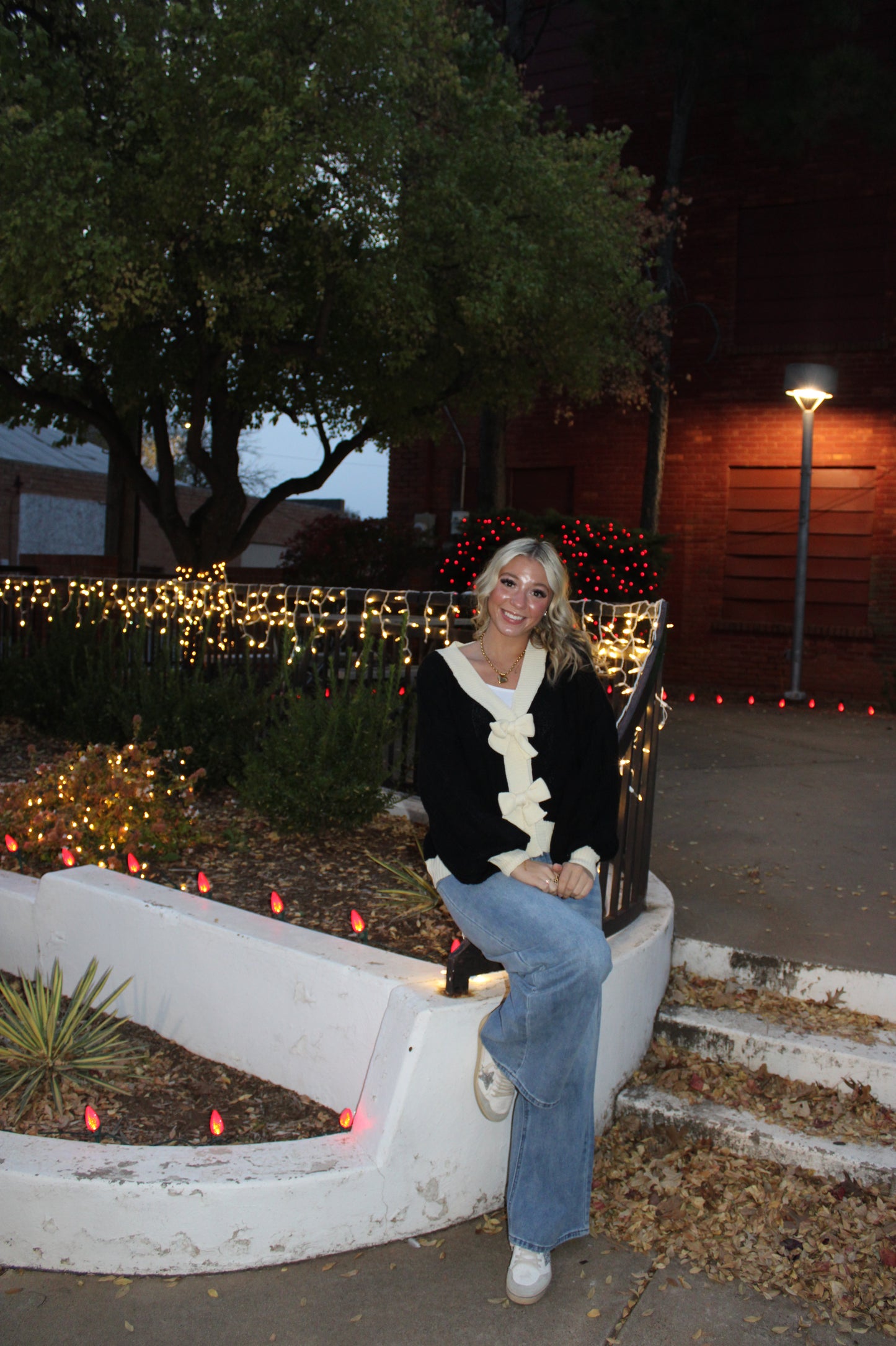 With Love Button Front Sweater