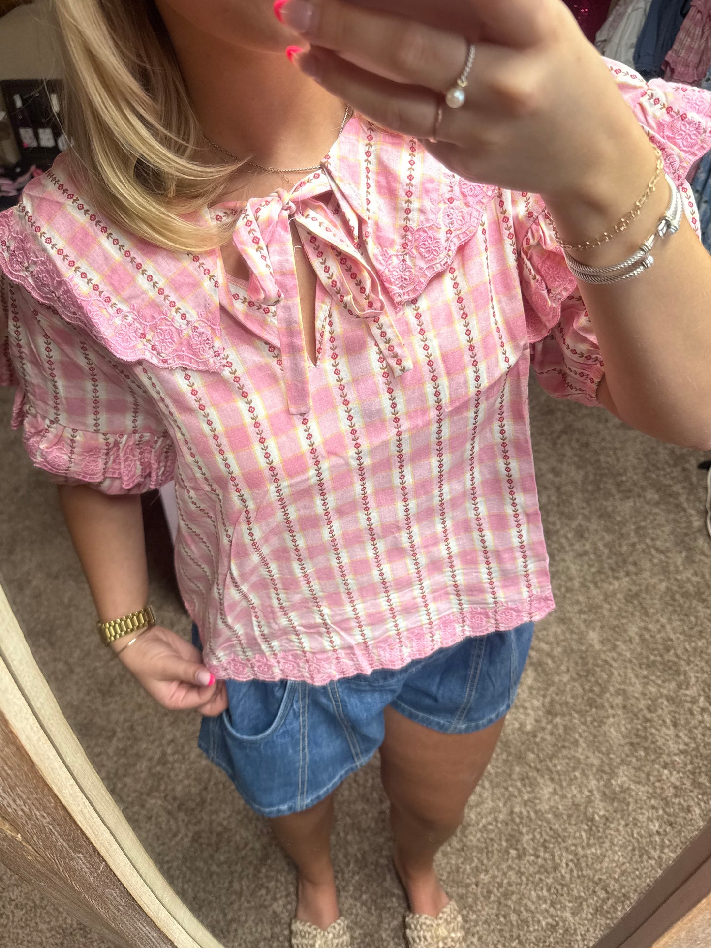 Pink Porch Swing Blouse
