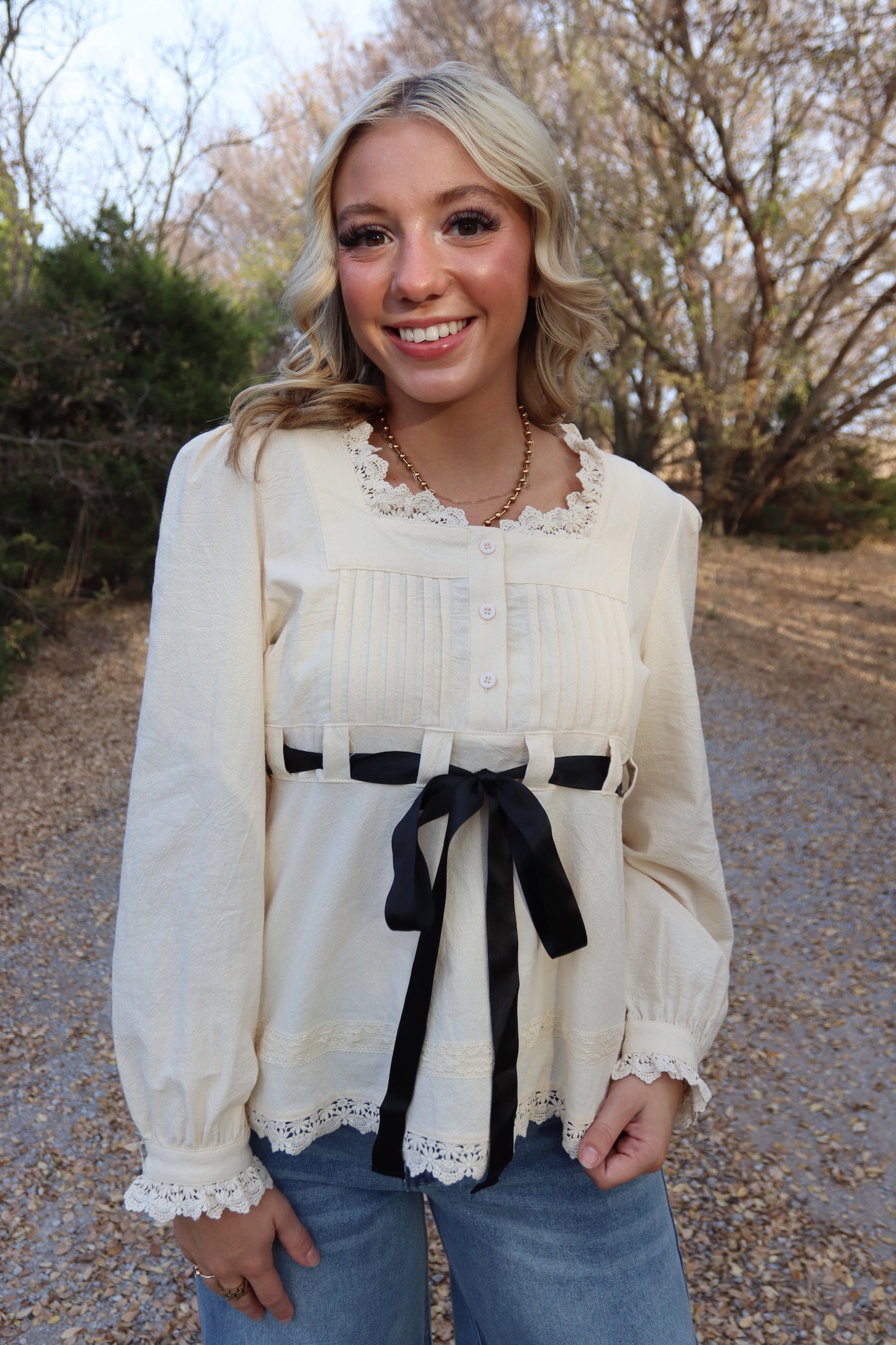 Cinnamon Sugar Babydoll Top