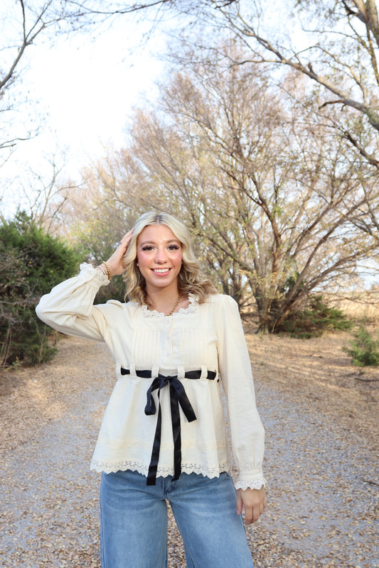Cinnamon Sugar Babydoll Top