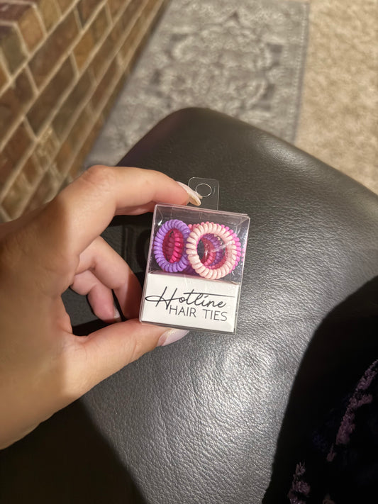 Purple & Pinks Mini Hair-tie Pack